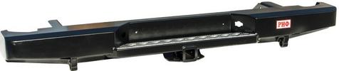item11693 Бампер РИФ задний Nissan Navara D40 (2005-2014 г.в.) с квадратом под фаркоп