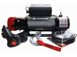 Лебёдка электрическая redBTR серия «HUNTER» 9,5 (12v) с чугунным клюзом