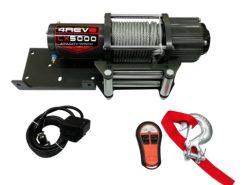 Лебедка для квадроцикла / снегохода / кроссовера 4REVO LX-5000 со стальным тросом