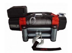 Лебедка «redBTR» серия «PRO» 12,0, 12v, 5443 кг, 218:1, интегрированный блок, стальной трос