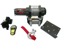 Лебедка для квадроцикла 4REVO LX3000-A 12V со стальным тросом
