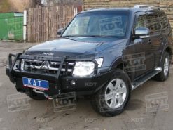 Бампер передний без кенгурина с местами под штатные противотуманные фары II поколения Pajero IV