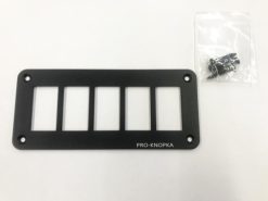 Панель алюминиевая Pro-Knopka для переключателей, 5 отверстий