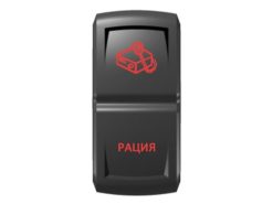 Переключатель Pro-Knopka «Рация» Красный/Красный
