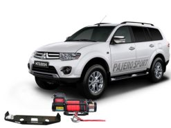 Mitsubishi Pajero Sport 2 (2008-2016) Комплект с лебедкой Comeup GIO100s (Синтетический трос)