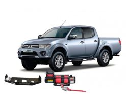 Mitsubishi L200(2007-2016) Комплект с лебедкой Comeup GIO120s (синтетический трос)