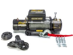 Лебёдка автомобильная электрическая 12000 (5433кг) (12V). Со стальным тросом и чугунным клюзом