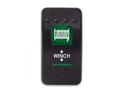 Клавиша для управления лебедкой 12-24В с зеленой подсветкой WINCH