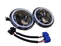 Светодиодные фары головного света 60W +круговые ДХО (2шт)