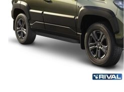 Пороги «Premium-Black» Lada Travel 2021- (с комплектом крепежа)