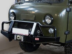 Бампер РИФ передний универсальный усиленный с низким кенгурином для УАЗ Буханка РИФ